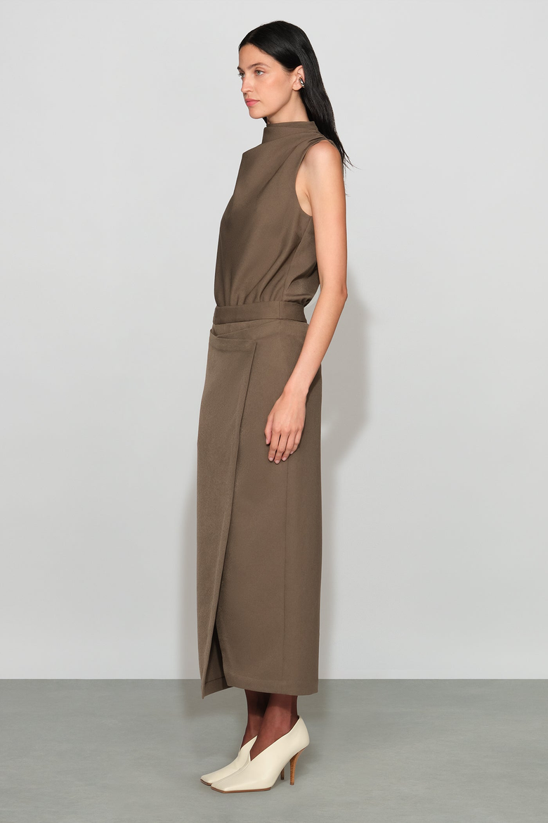 Simon Suiting Skirt, Alternate, color, mushroom