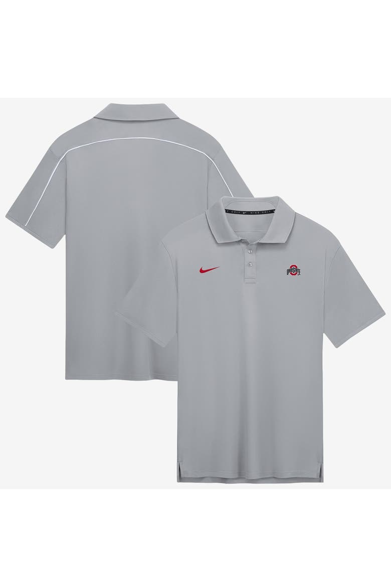 Men's Nike Gray Ohio State Buckeyes Par Dri-FIT Polo, Main, color, Gray