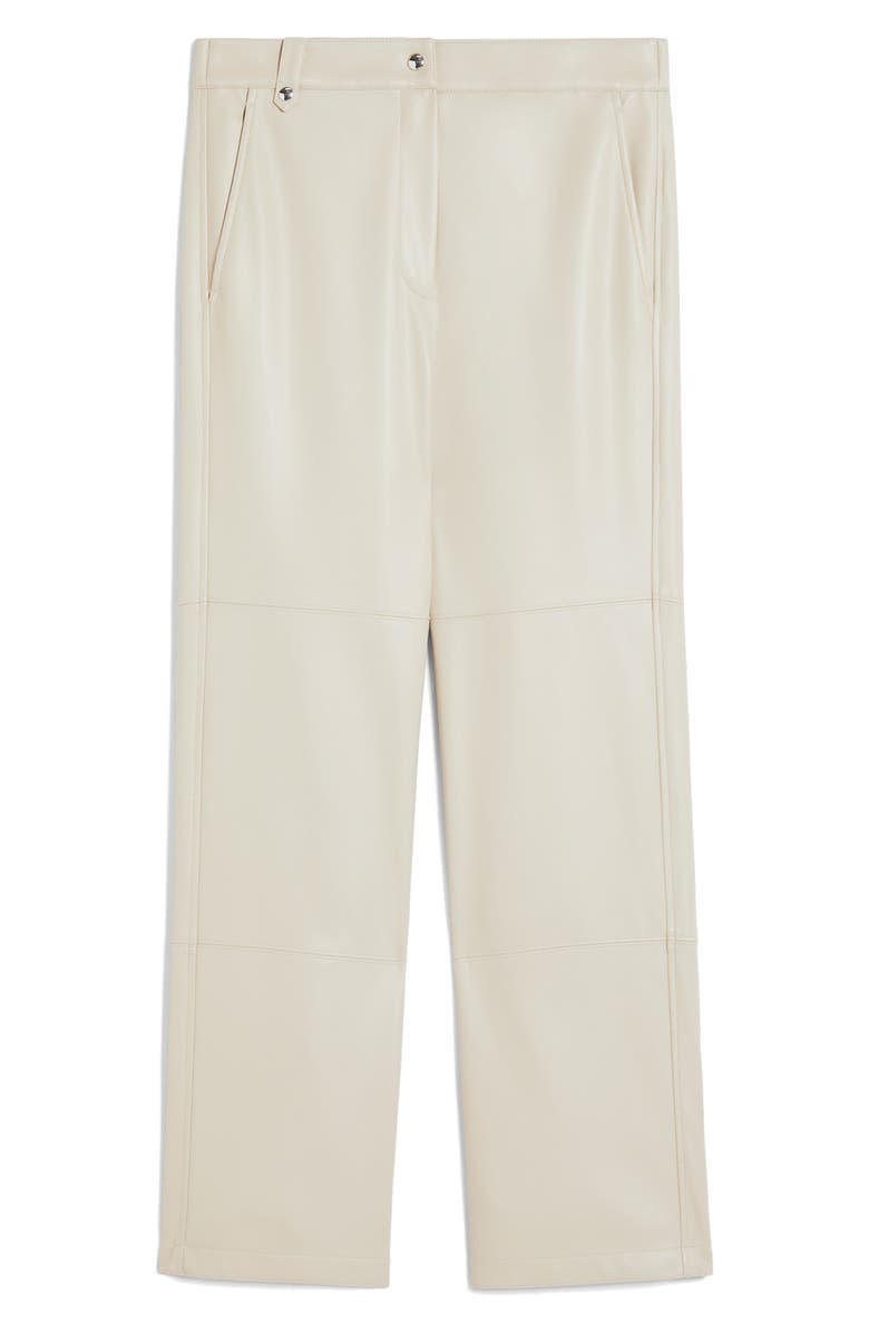Max Mara Leisure Struzzo Straight Leg Faux Leather Pants, Alternate, color, 