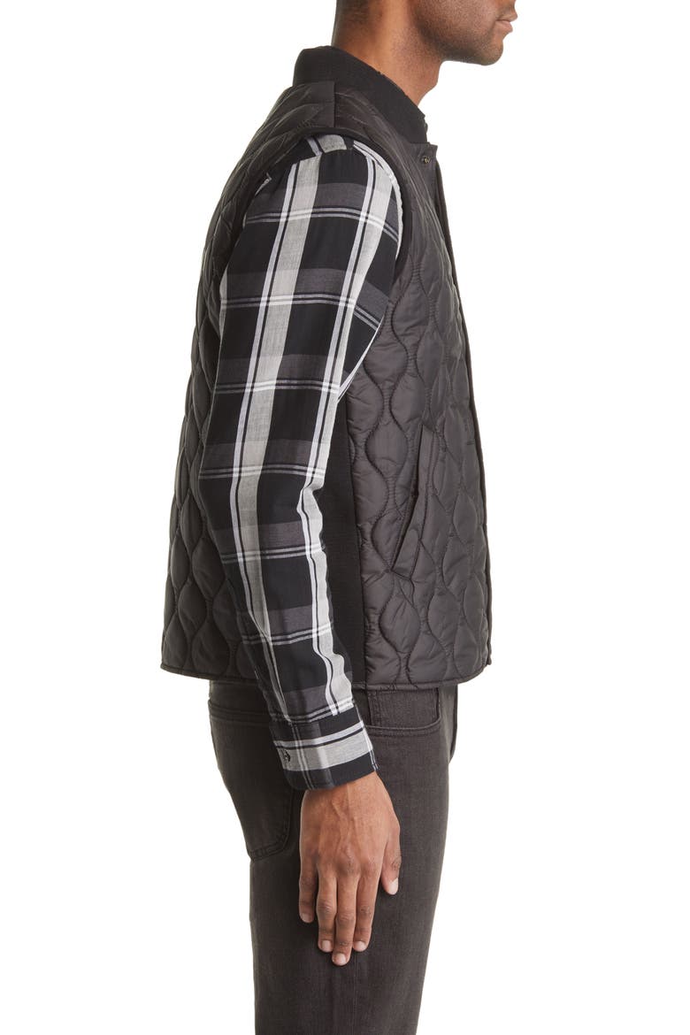 Water Repellent Puffer Vest, Alternate, color, BLACK