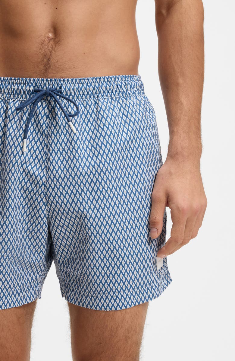 BOSS Vibe Swim Trunks, Alternate, color, Open Blue