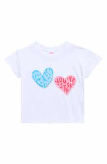 LUX Tees Kids' V-Day Heart Graphic T-Shirt