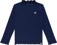 Stains and Stories by Babyface Ribbed Mock Neck Long Sleeve Shirt