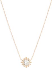 Anzie Dew Drop Avery White Topaz Pendant Necklace