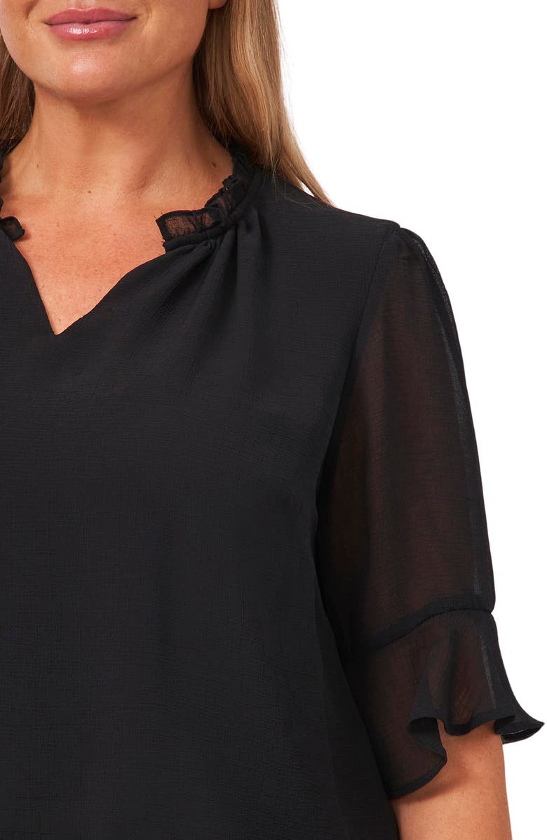 CeCe Short Sleeve V-Neck Top, Alternate, color, 