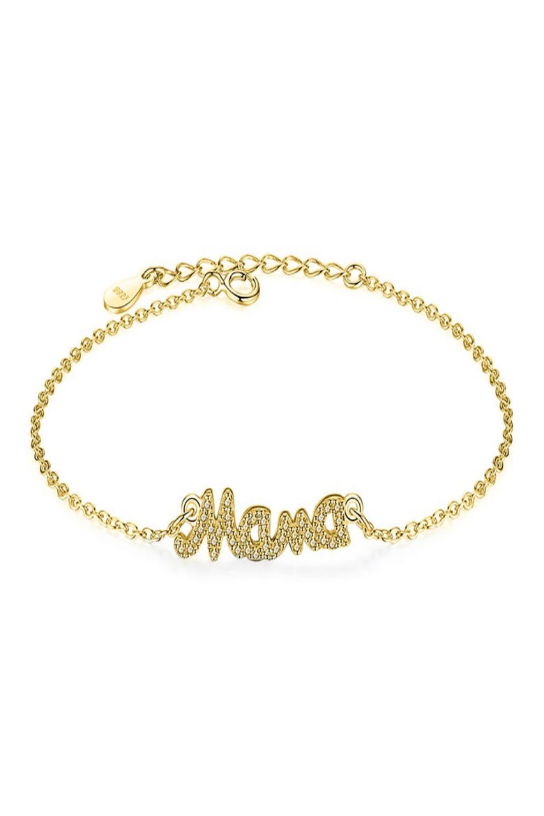 Mama Pendant Bracelet, Main, color, GOLD PLATED