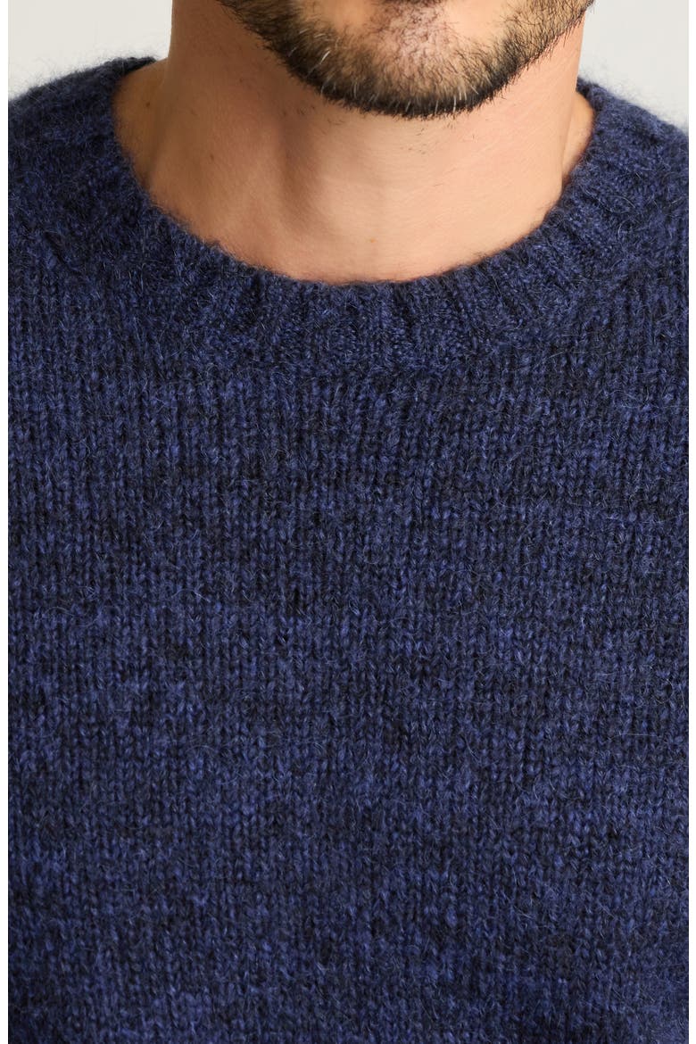 Luxe Mohair & Wool Blend Crewneck Sweater, Alternate, color, MOON SHADOW AW-E434