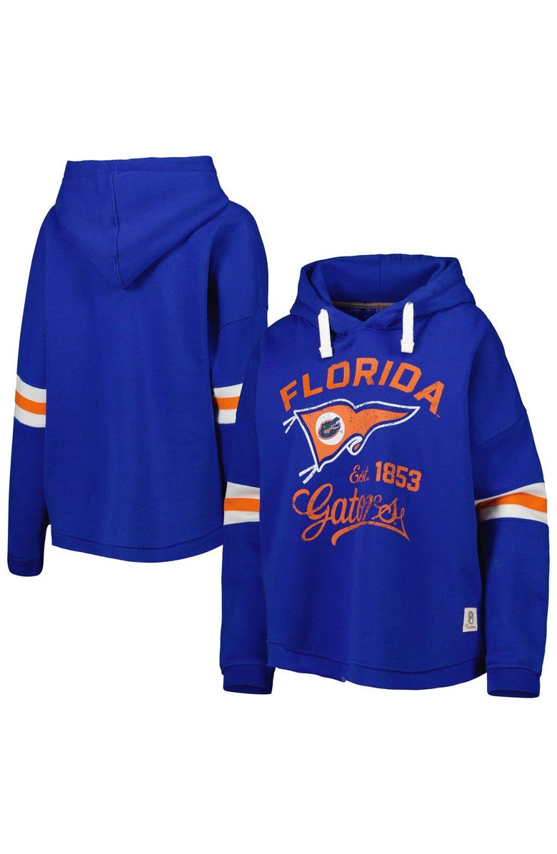 PRESSBOX Women's Pressbox Royal Florida Gators Super Pennant Pullover Hoodie, Main, color, Royal