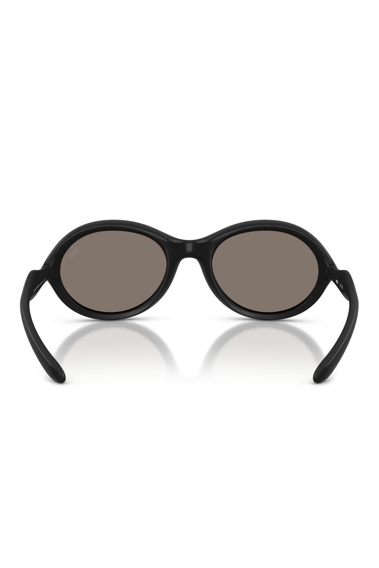 DL3009U 55mm Oval Sunglasses, Alternate, color, BLACK MATTE / GREY BLACK