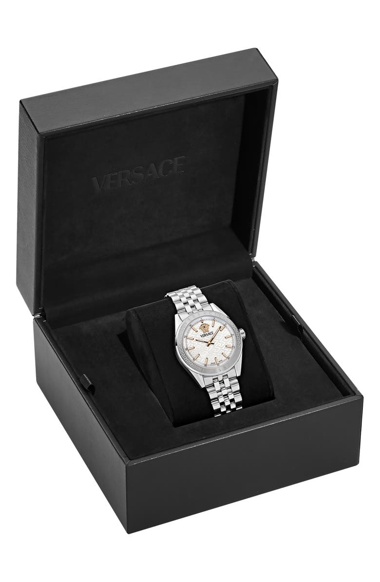 Versace V-Code Bracelet Watch, 36mm, Alternate, color,