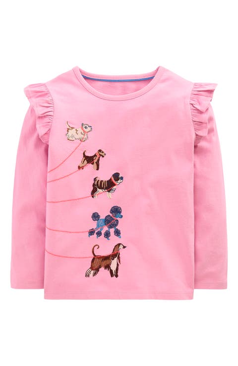 Kids' Embroidered Long Sleeve T-Shirt