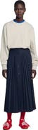 SANDRO Long Pleated Skirt