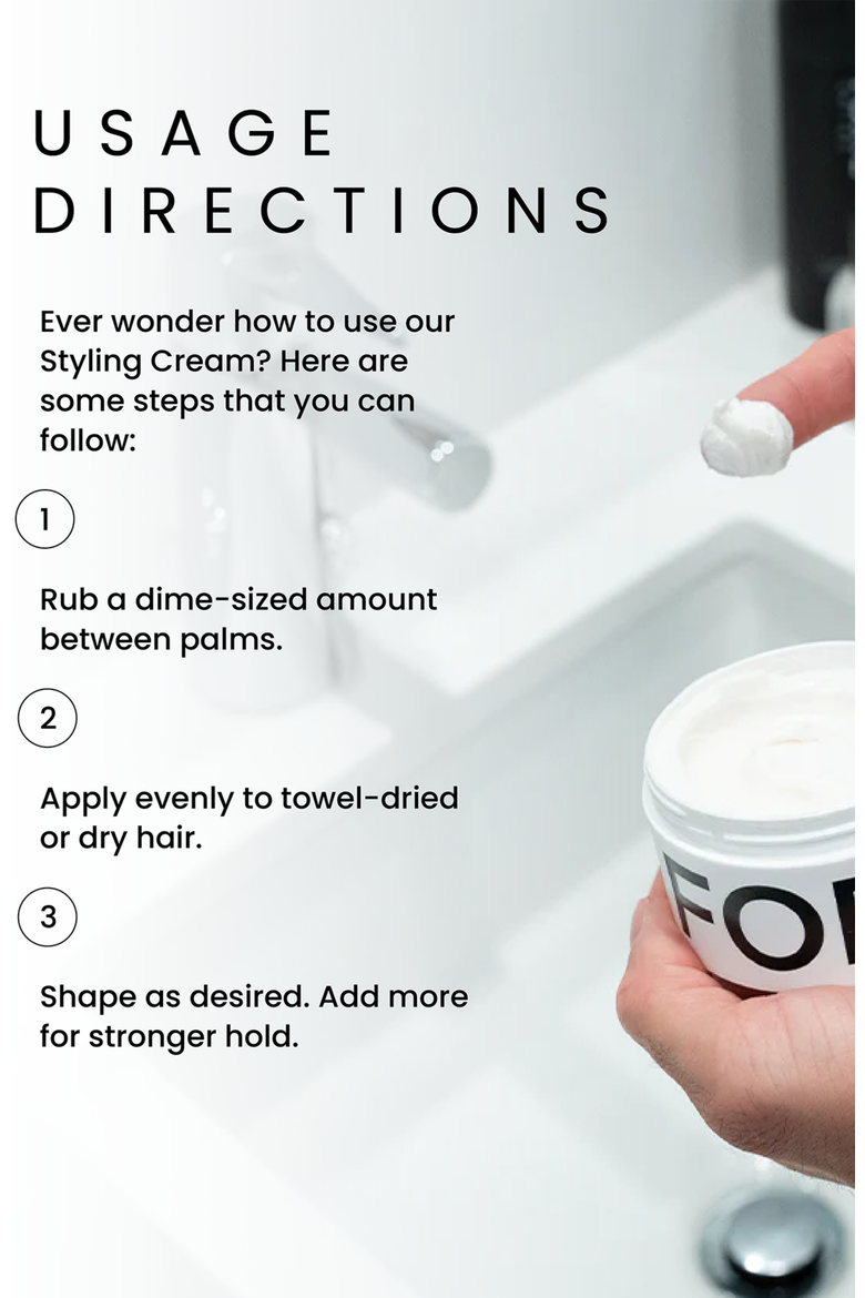 Styling Cream, Alternate, color, White