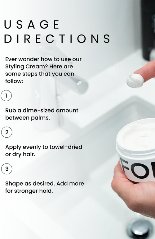 Forte Series Styling Cream In White