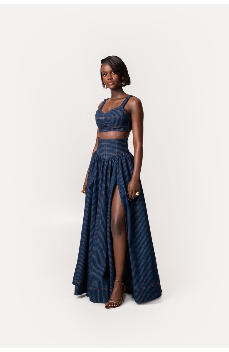 OFUURE Dani Maxi Skirt, Alternate, color, Denim