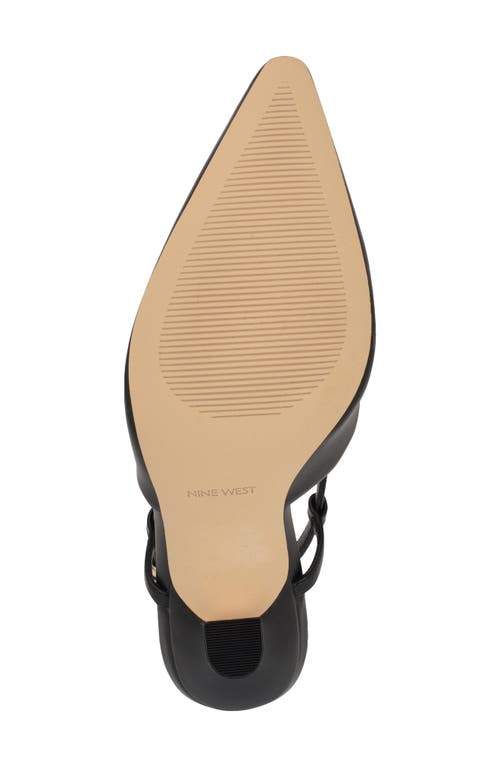 Nine West Vassa Pointed Toe Slingback Pump In Black