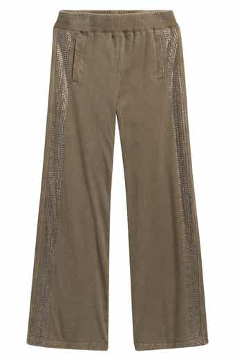 Kids' Rhinestone Stripe Wide Leg Pants