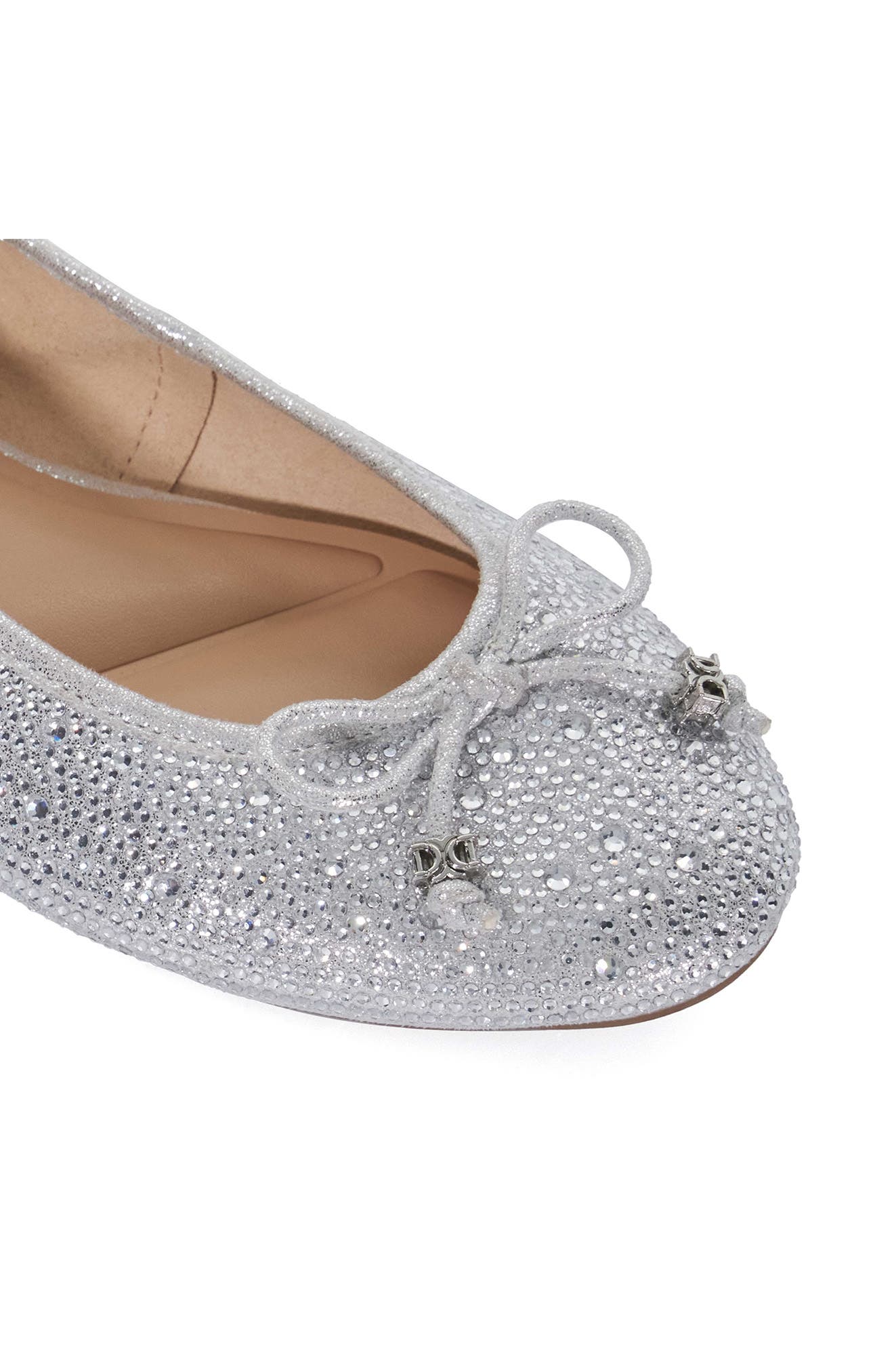 Dune London Hallis Embellished Ballet Flat, Alternate, color, 