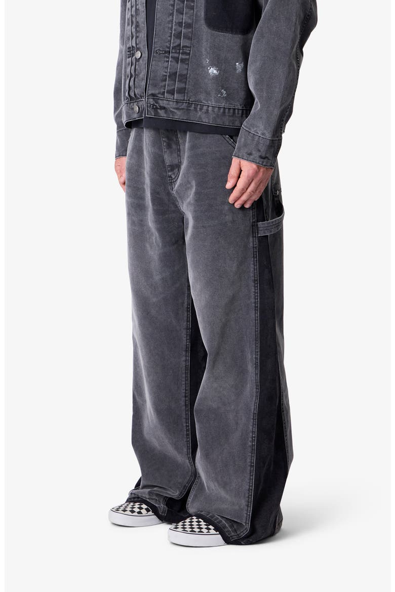 Reworked Wide Leg Utility Pants, Alternate, color, WASHED BLACK