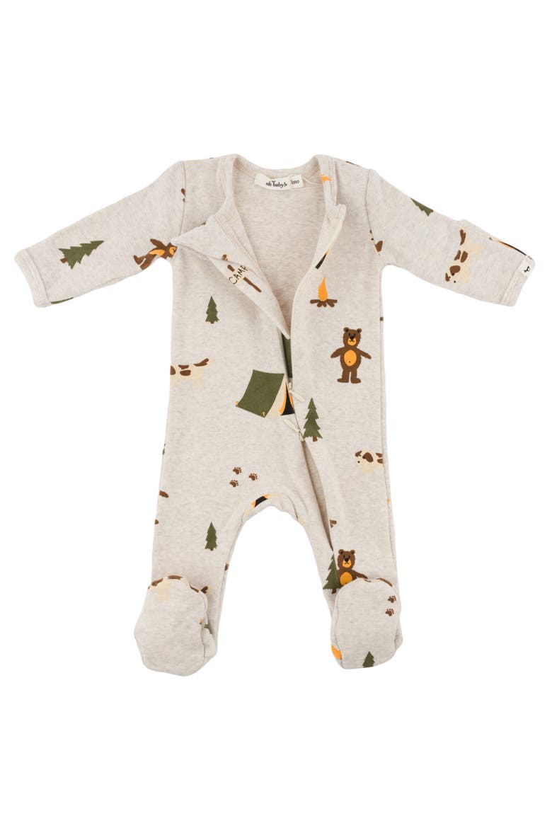 Camping Footie- Infant, Alternate, color, Malt