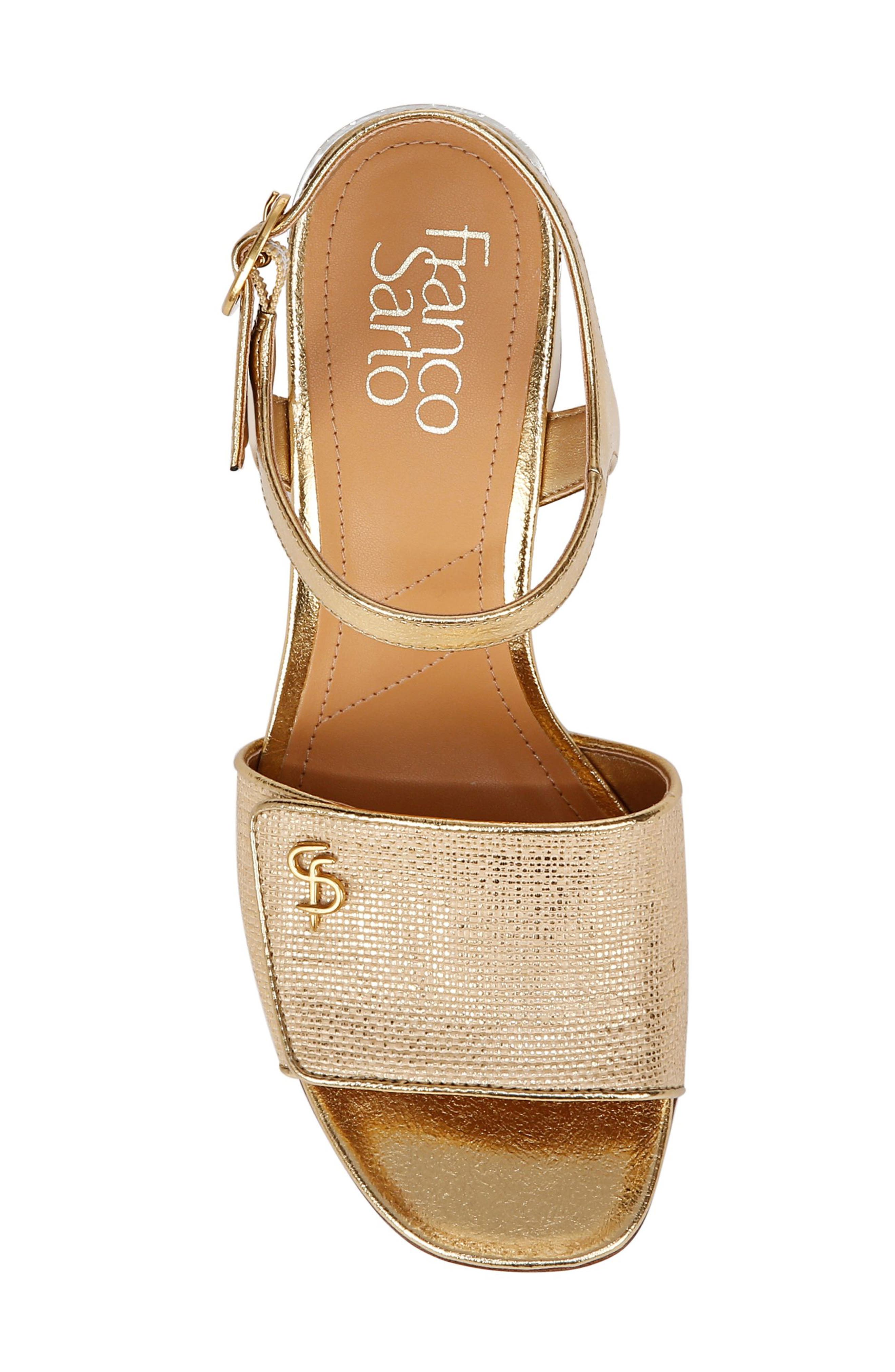 Franco Sarto Margot Slide Sandal, Alternate, color, Gold