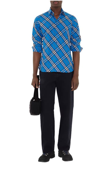 Relaxed Fit Check Cotton Shirt