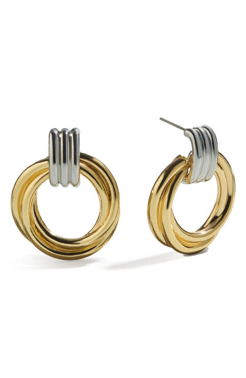 Interlocking Hoop Earrings