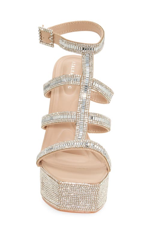 Azalea Wang Roanoke Caged Platform Sandal In Brown