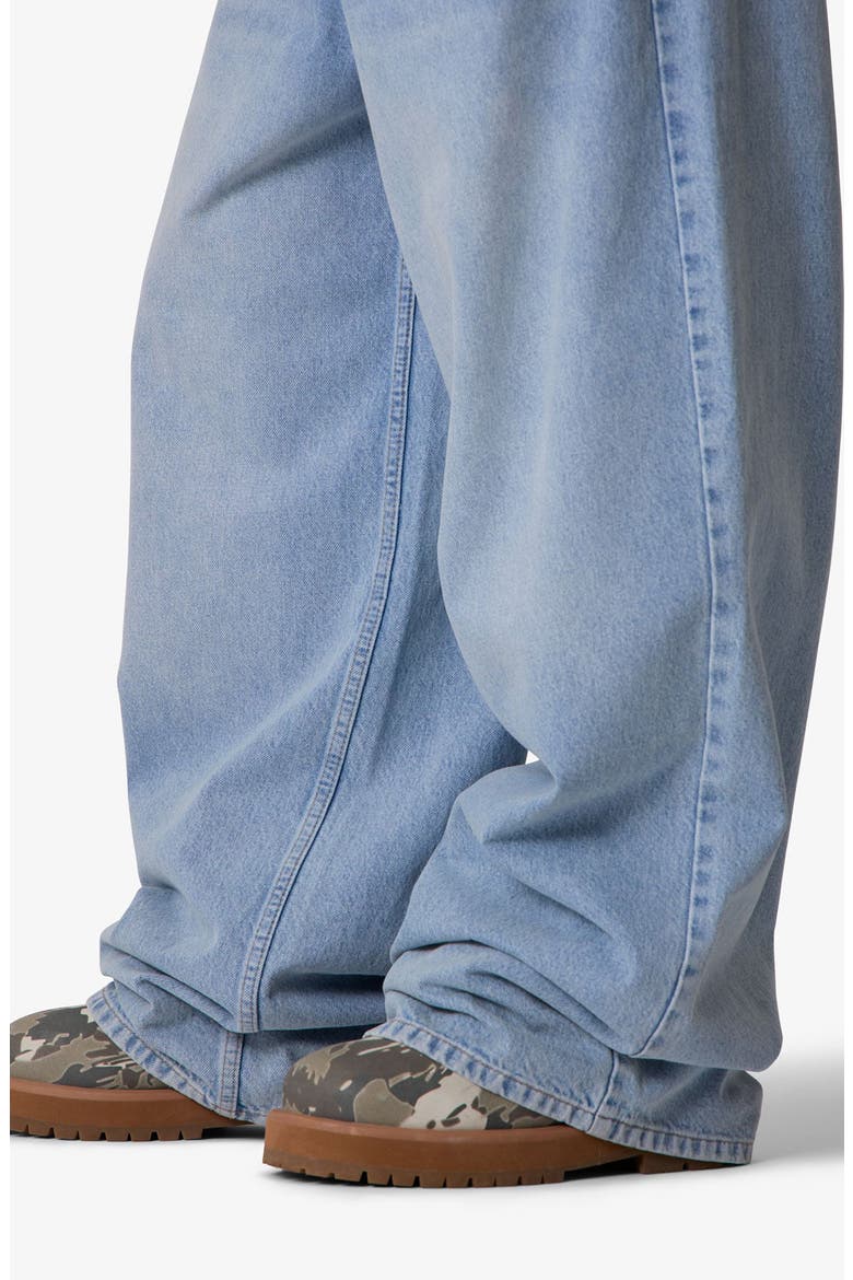 Baggy Washed Rave Denim Jeans, Alternate, color, WASHED BLUE