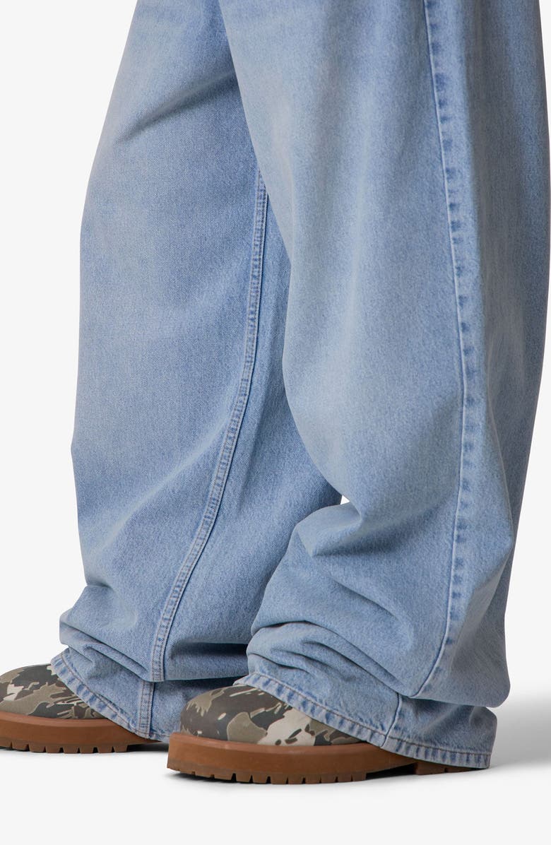 mnml Baggy Washed Rave Denim Jeans, Alternate, color,