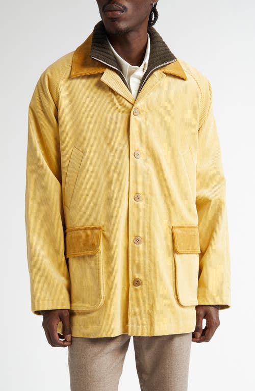 De Bonne Facture Forest Cotton Corduory Jacket in Straw 