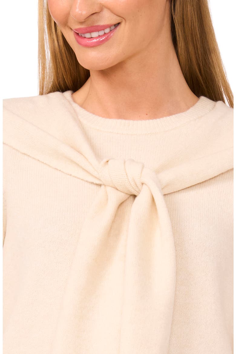 Shoulder Wrap Detail Sweater, Alternate, color, BIRCH
