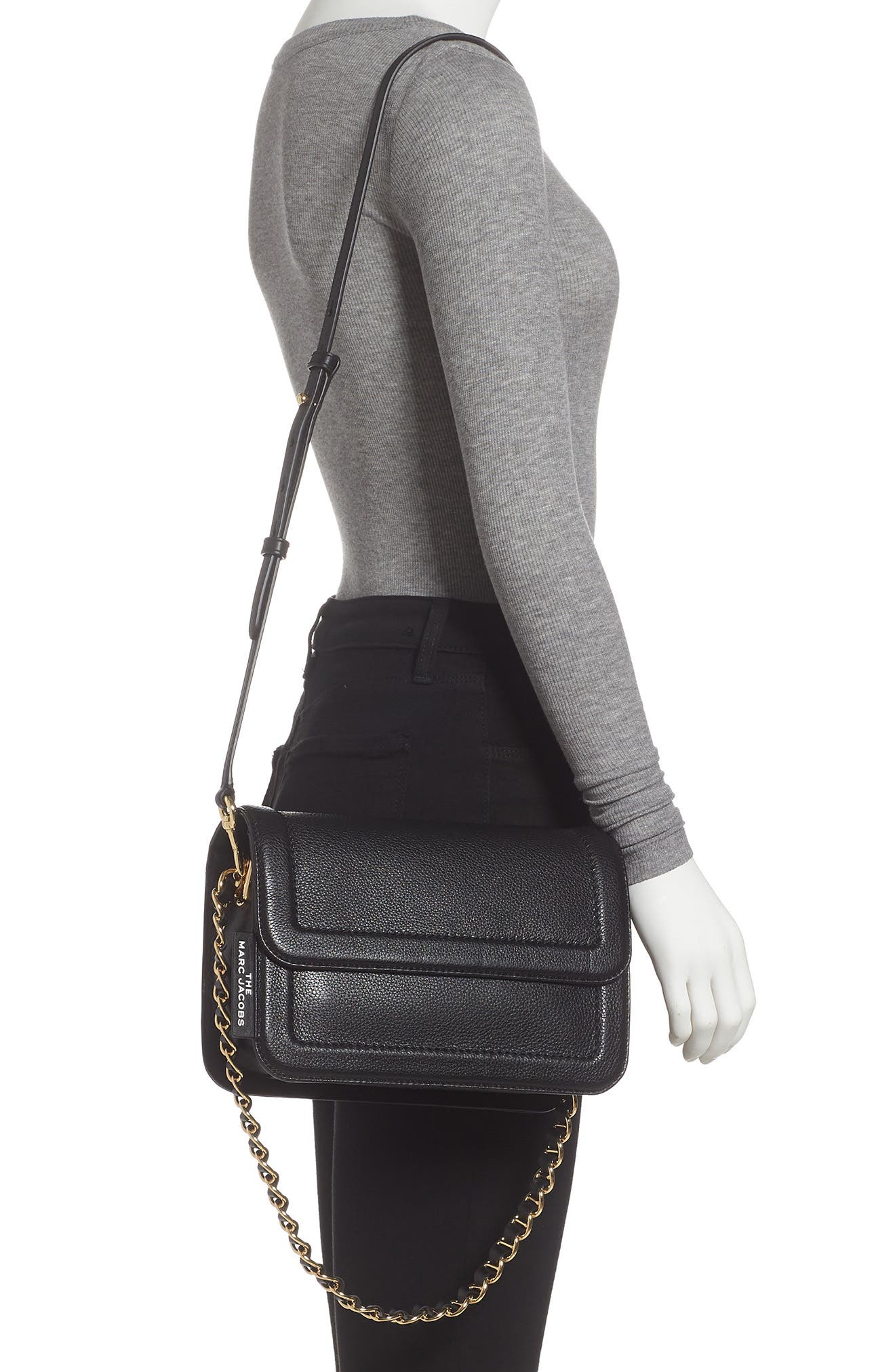 Marc Jacobs The Marc Jacobs The Cushion Leather Shoulder Bag, Alternate, color, 