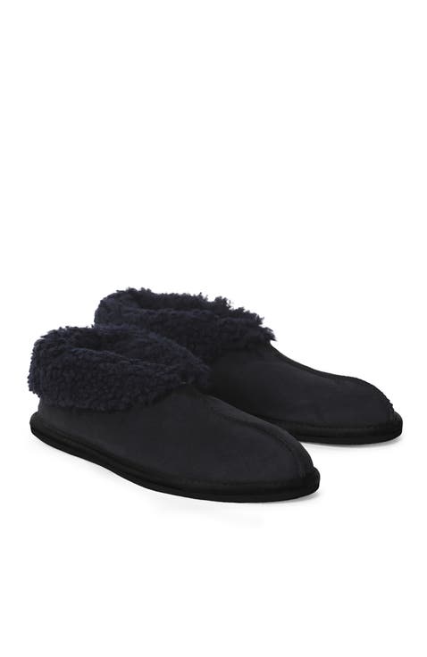 British Shearling Bootee Slippers
