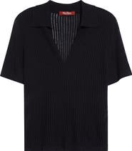 Max Mara Studio Egrege Silk & Wool Rib Sweater