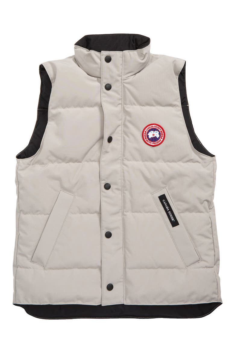 'Vanier' Down Vest, Main, color, LIMESTONE - CALCAIRE