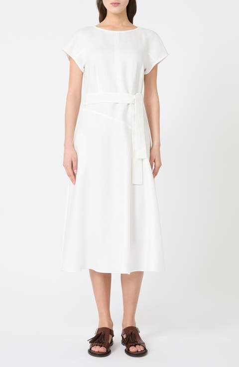 Esordio Linen Midi Dress