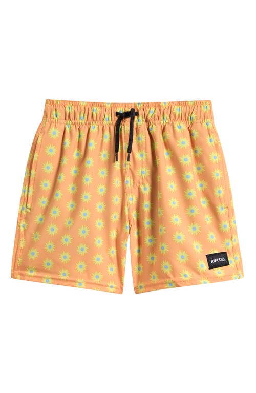 Shop Rip Curl Kids' Fun Times Water Repellent Volley Swim Trunks