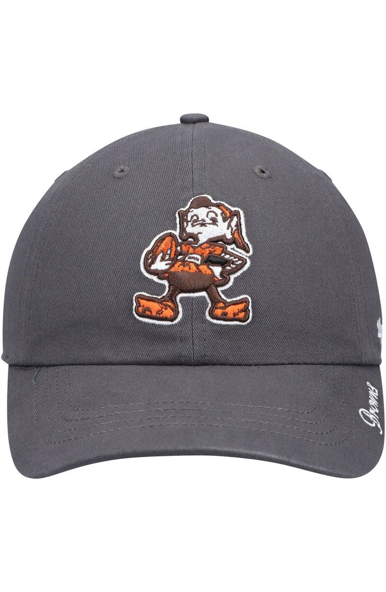 '47 Women's '47 Charcoal Cleveland Browns Brownie The Elf Miata Clean Up Legacy Adjustable Hat, Alternate, color, Charcoal
