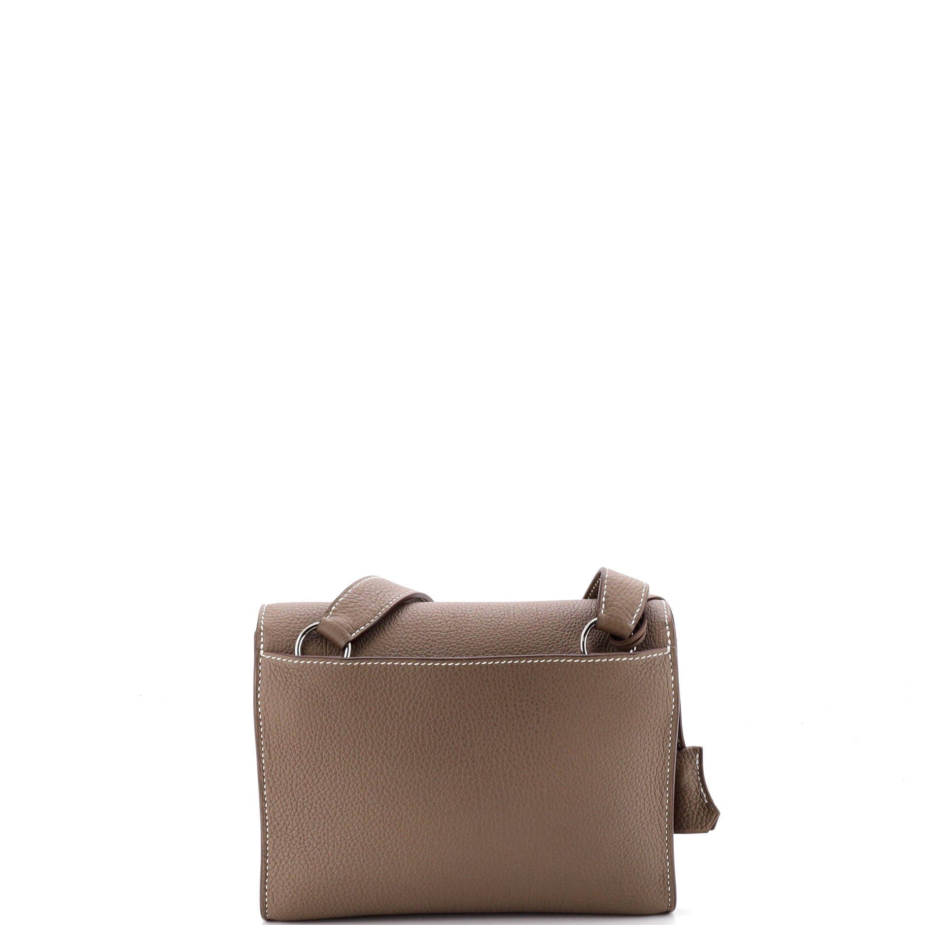 Pre-Owned Hermes Sac a Depeches Messenger Bag Togo 21, Alternate, color, Etoupe