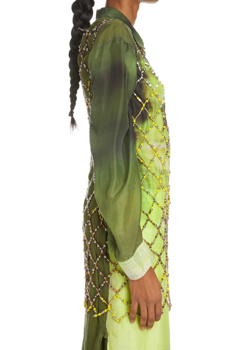 Dries Van Noten Duke Beaded Lattice Top, Alternate, color, 