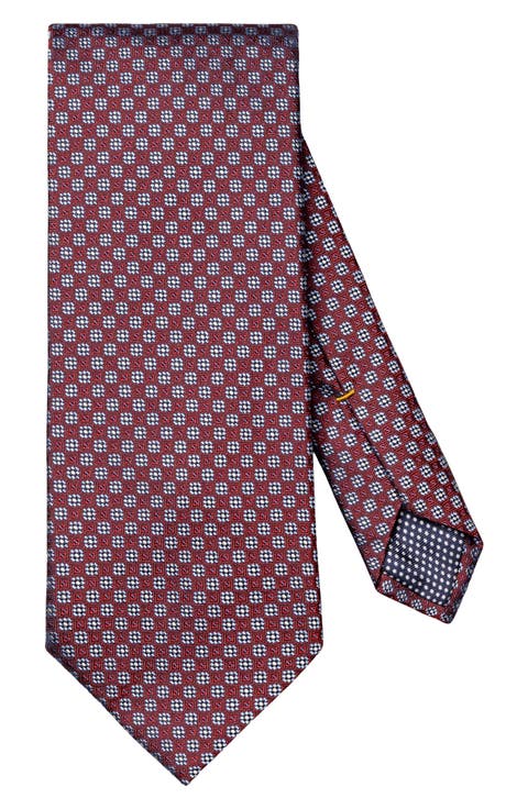 Micro Floral Silk Tie