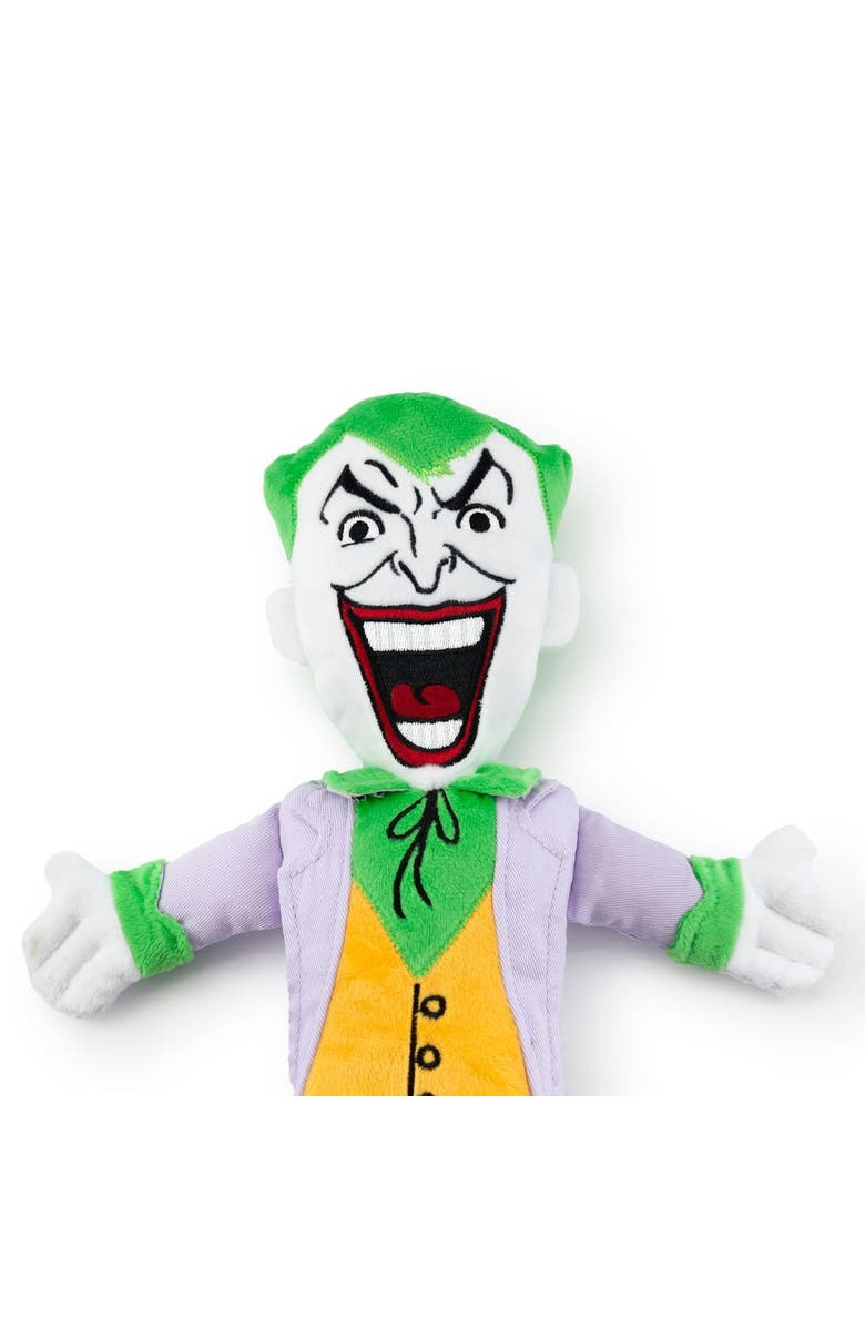 Toynk DC Comics The Joker 13 Inch Plush Squeaker Dog Chew Toy, Alternate, color, Multi-Color