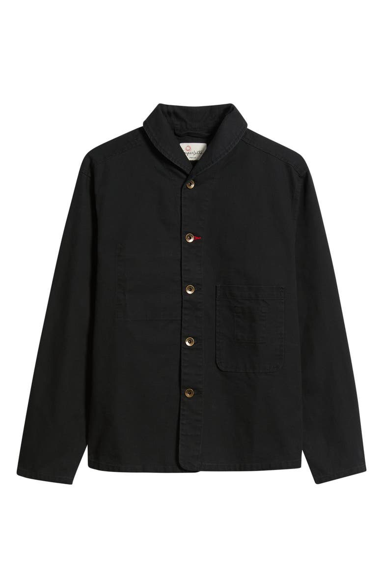 Imperfects Shepherds Organic Cotton Canvas Button-Up Shirt, Main, color, Obsidian