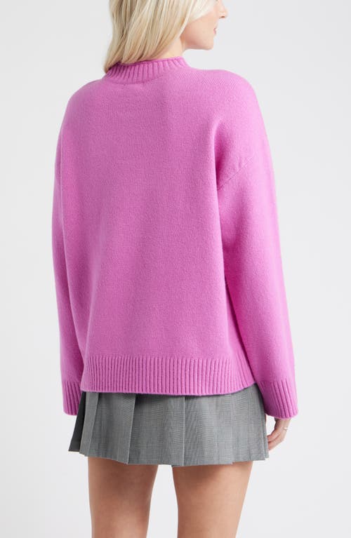 Bp. Everyday Easy Cotton Blend Sweater In Purple