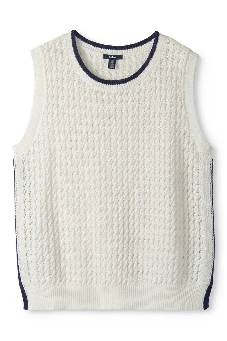 Cruz Cotton Sweater Tank, Alternate, color, WHITE