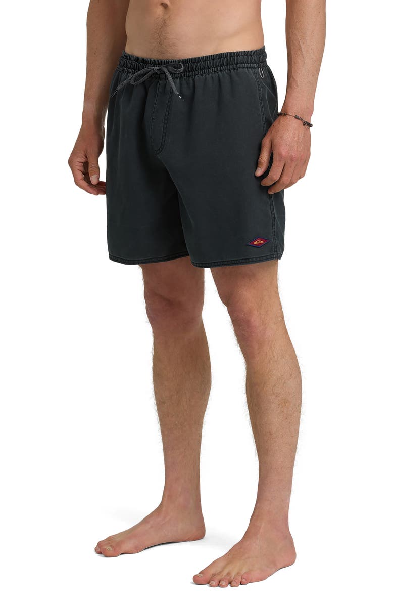 Quiksilver Saltwater Volley Swim Trunks, Alternate, color, Anthracite