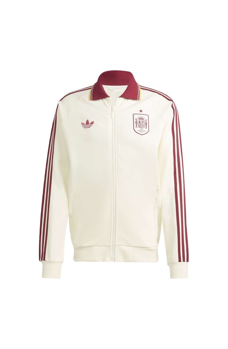 adidas Men's adidas White Spain National Team 2026 Away Full-Zip Anthem Jacket, Alternate, color, White