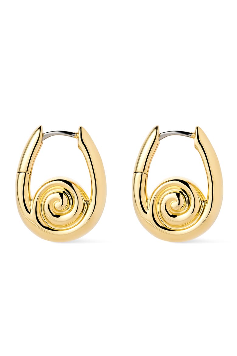 Gold Statement Earrings - Ariel Hoops, Main, color, Gold