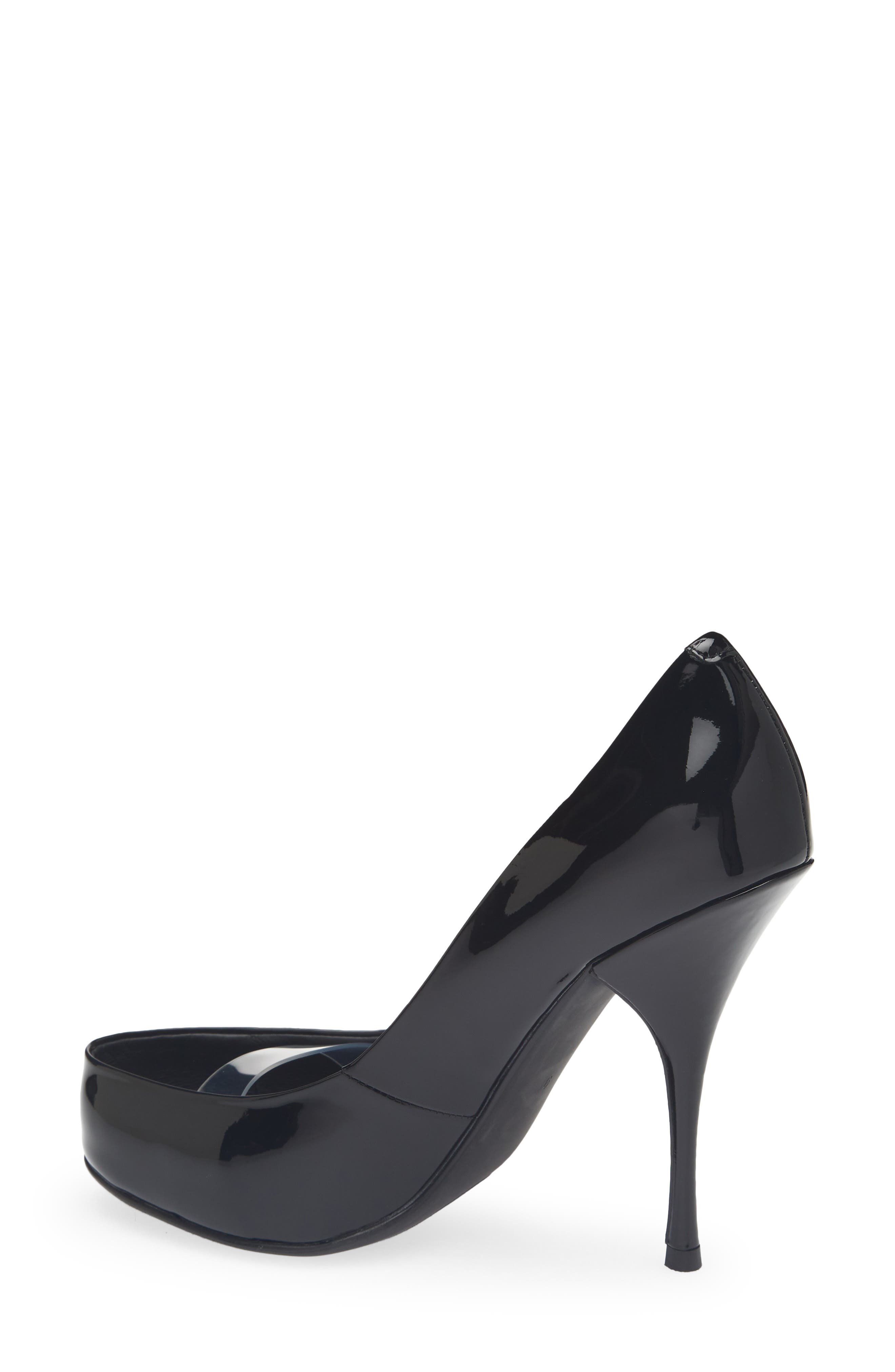 Top-Down Pump, Alternate, color, BLACK PATENT